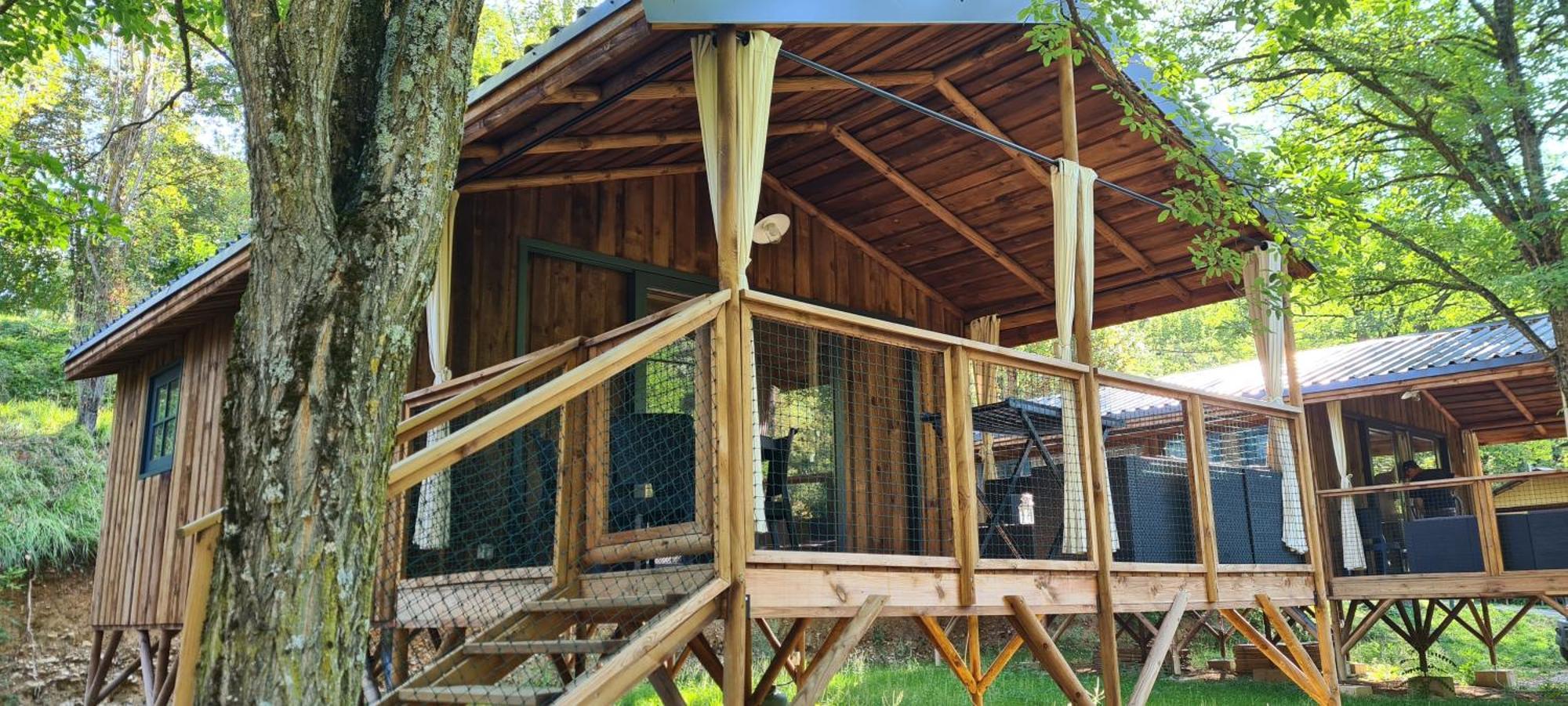 Camping Le Gallo Romain Barbieres Экстерьер фото